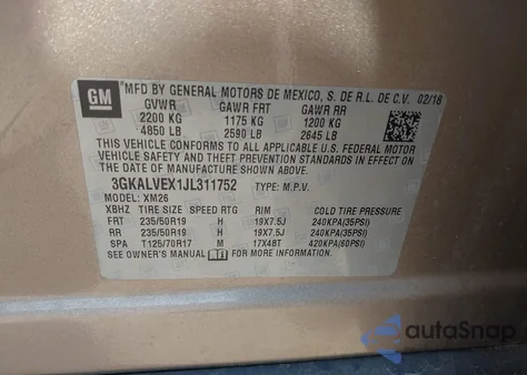 2018 GMC Terrain Slt from USA, damaged, VIN 3GKALVEX1JL311752